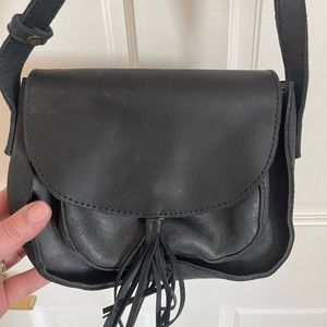 Black leather Able crossbody bag
